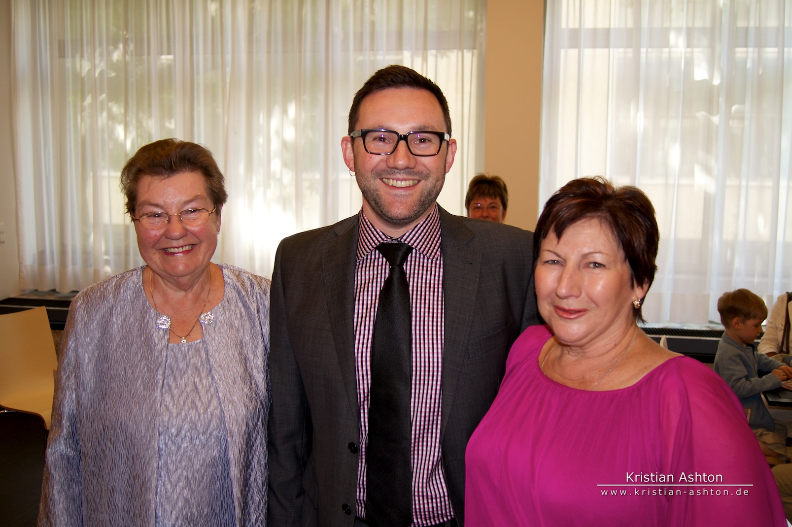 Three generations of Ashtons at the registry office Stuttgart-Mitte